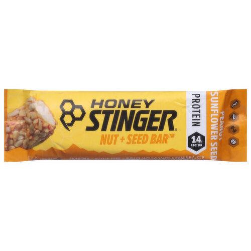 Honey Stinger Nut + Seed Bar, Peanut Sunflower Seed