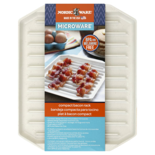 Nordic Ware Microwave 12 Bacon Tray and Food Storage