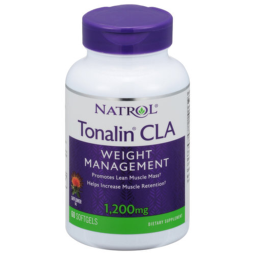 Natrol Tonalin CLA, Weight Management, 1,200 mg, Softgels