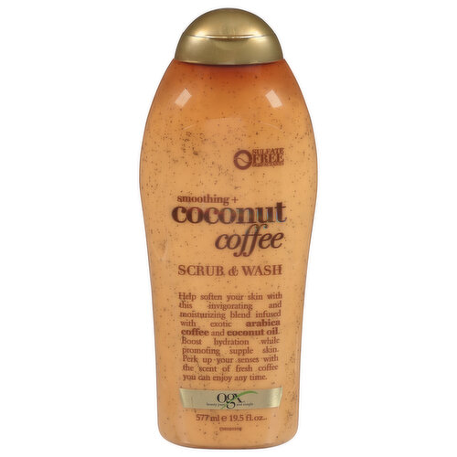 Ogx Scrub & Wash, Smoothing, + Coconut Coffee