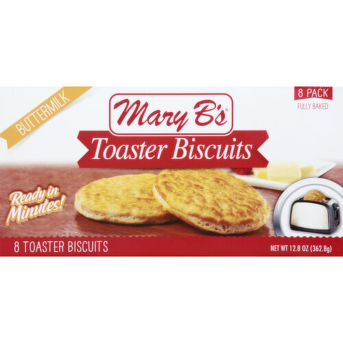 Mary B's Toaster Biscuits, Buttermilk, 8 Pack