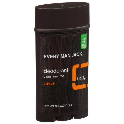 Every Man Jack Deodorant, Citrus, Body
