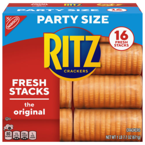 RITZ RITZ Fresh Stacks Original Crackers, Party Size, 16 Count, 23.7 oz