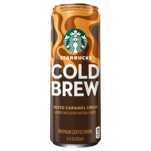Starbucks Coffee Drink, Premium, Salted Caramel Sweet Cream, Cold Brew