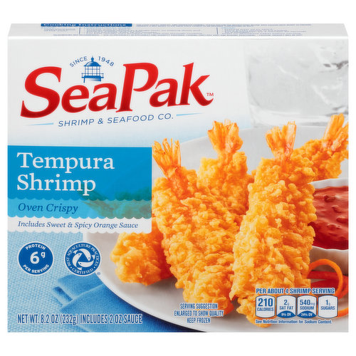 SeaPak Tempura Shrimp, Oven Crispy