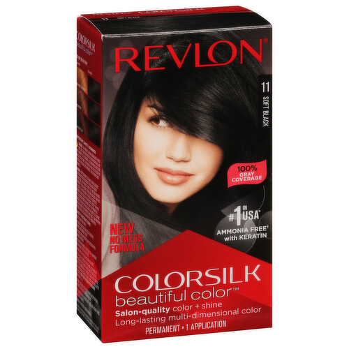 Revlon Permanent Hair Color, Soft Black 11