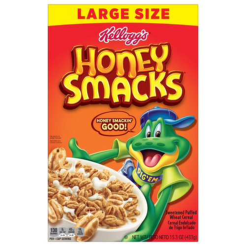 Honey Smacks Cereal, Large Size