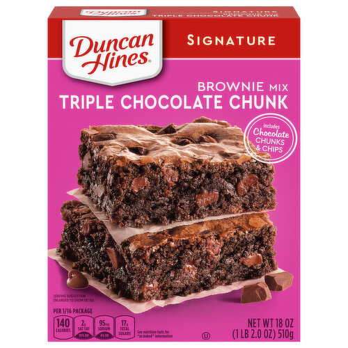 Duncan Hines Brownie Mix, Triple Chocolate Chunk