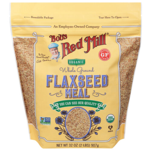 Bob's Red Mill Flaxseed Meal, Organic, Whole Ground