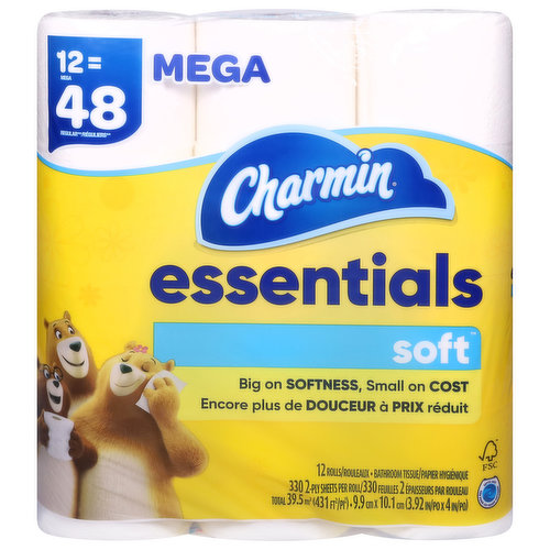 Charmin Bathroom Tissue, Soft, Mega, 2-Ply