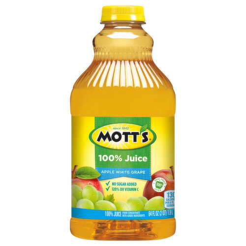 Mott's 100% Juice, Apple White Grape