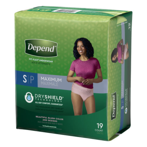 Depend Underwear, Maximum, Small - Brookshire's