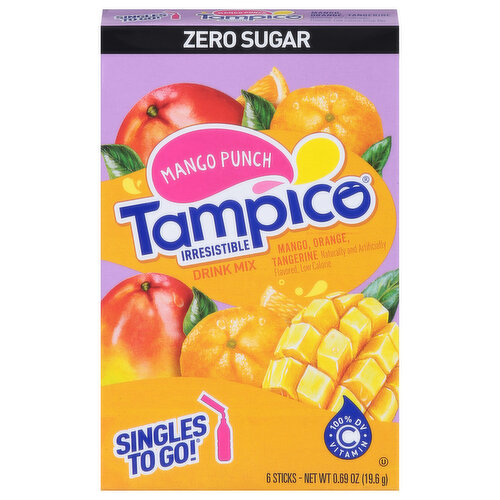 Tampico Drink Mix, Zero Sugar, Mango Punch