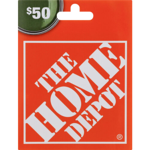 Home Depot Gift Card, $50