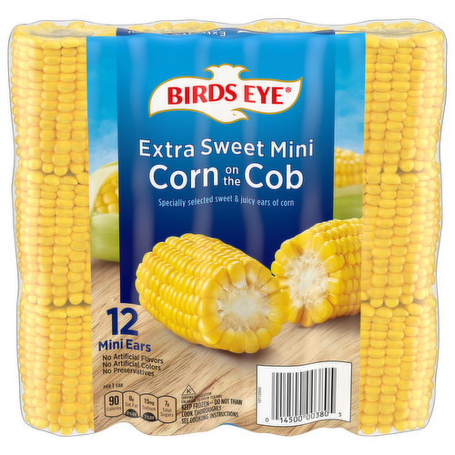 Birds Eye Corn on the Cob, Extra Sweet, Mini Ears