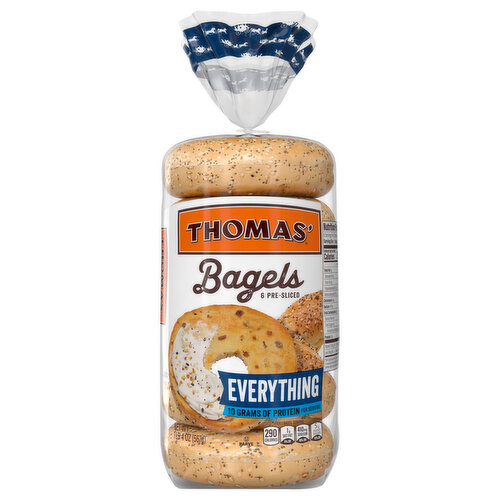 Thomas' Bagels, Everything, Pre-Sliced