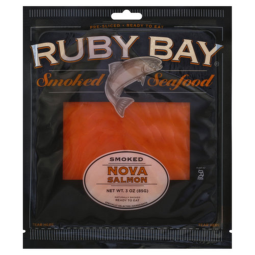 Ruby Bay Salmon, Smoked, Nova