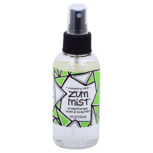 ZUM MIST Room & Body Mist, Aromatherapy, Rosemary-Mint