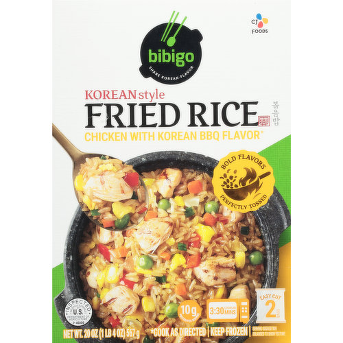 Bibigo Fried Rice, Chicken with Korean BBQ Flavor, Korean Style