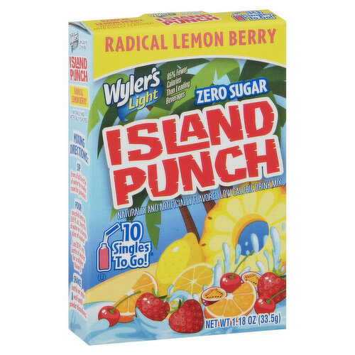 Wyler's Drink Mix, Radical Lemon Berry, Singles to Go