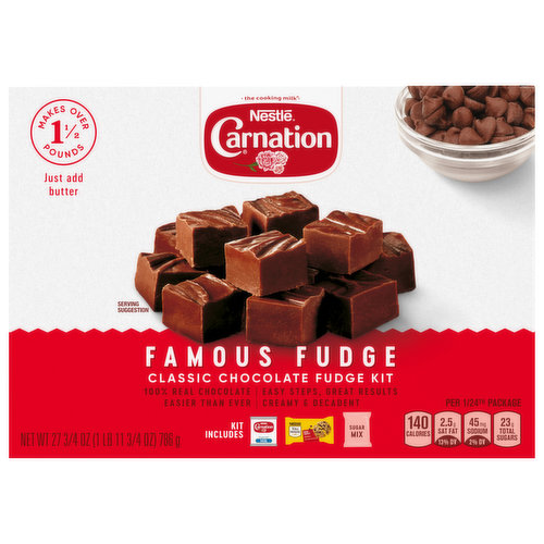 Carnation Fudge Kit, Classic Chocolate, Famous Fudge
