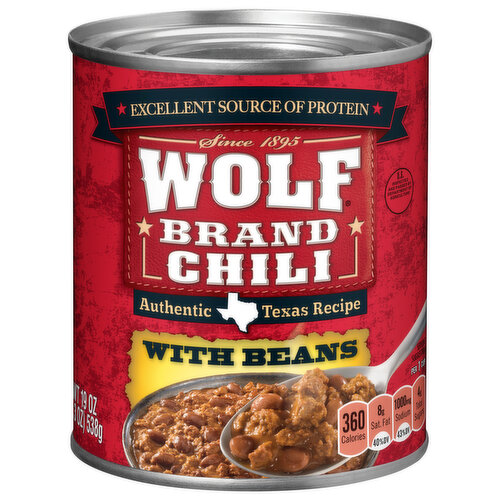 Wolf Brand Chili, with Beans