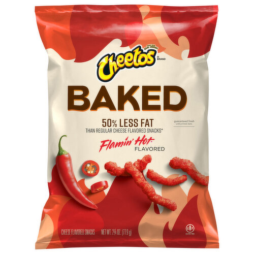 Cheetos Cheese Snacks, Flamin' Hot, Baked
