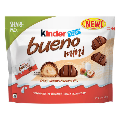 Kinder Chocolate Bite, Crispy and Creamy, Mini, Share Pack