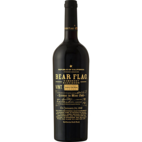 Bear Flag Cabernet Sauvignon, Sonoma County, Vint 2016