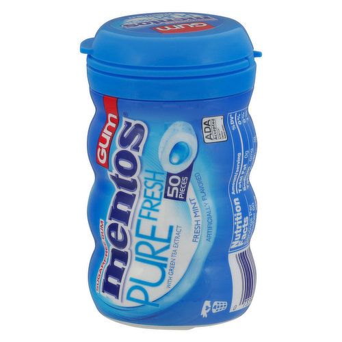 Mentos Gum Bulk Strawberry | Mentos Pure Fresh Chewing Gum | 10 Small Jars