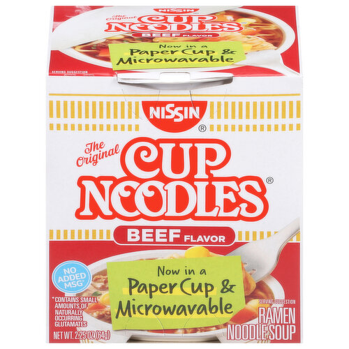 Nissin Ramen Noodle Soup, Beef Flavor