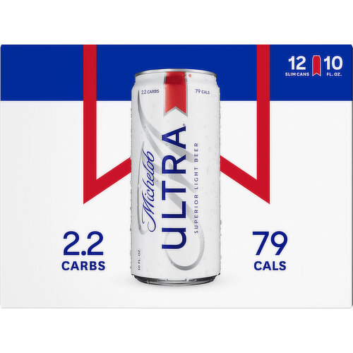 Michelob Ultra Beer, Superior Light, 12 Pack