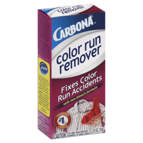 1 Carbona COLOR RUN REMOVER Stain Remover Bleach - less