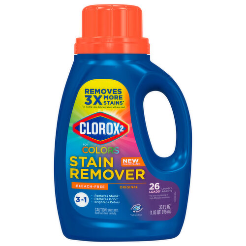 Clorox 2 Laundry Additive, Stain Remover, for Colors, Original, 3 in 1