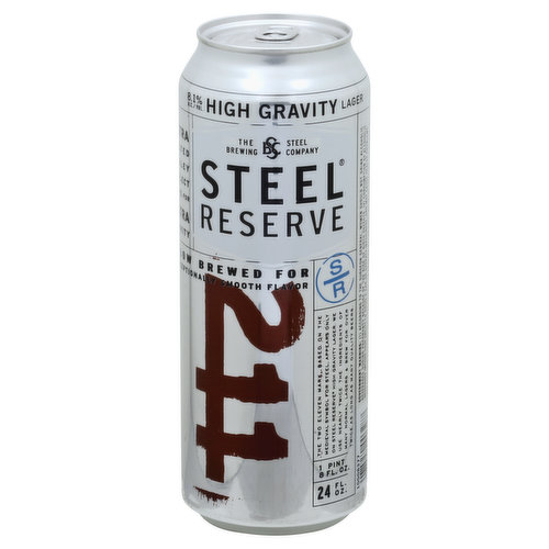 Steel Reserve Beer, Lager, High Gravity