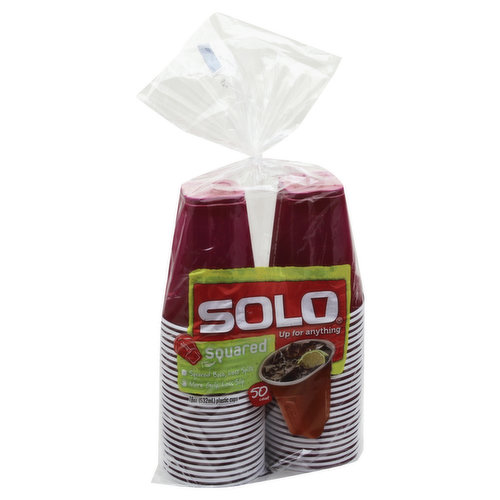 SOLO Cups Plastic Clear 18 Ounce Bag - 28 Count