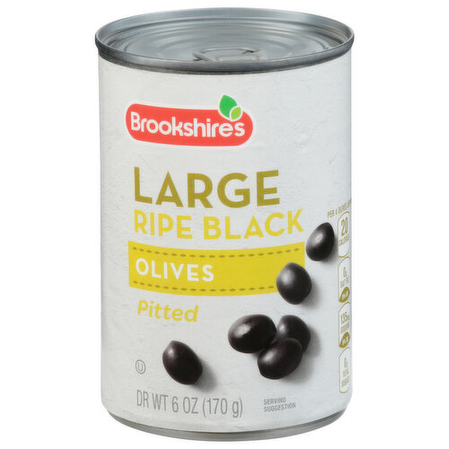 Brookshire's Large Ripe Black Olives, Pitted