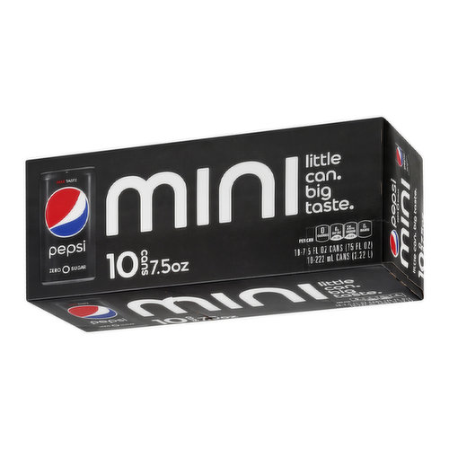 Pepsi Zero Sugar Soda Mini Cans