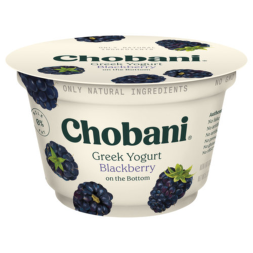 Chobani Yogurt, Greek, Non-Fat, Blackberry