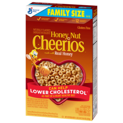 Cheerios Cereal, Honey Nut, Family Size - FRESH by Brookshire's