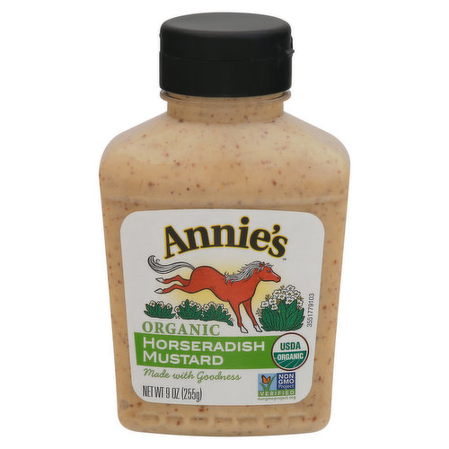 Annie's Mustard, Organic, Horseradish