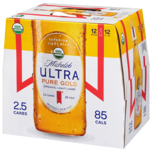 Michelob Ultra Superior Light Lager Beer, 24 bottles / 12 fl oz