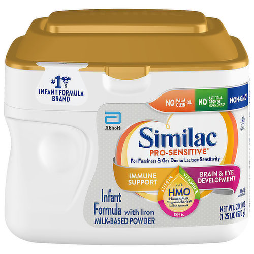 Similac Infant Formula, Milk-Based Powder with Iron, 0-12 Months