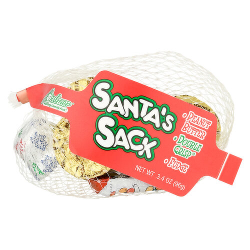 Palmer Santa's Sack, Peanut Butter, Double Crisp, Fudge