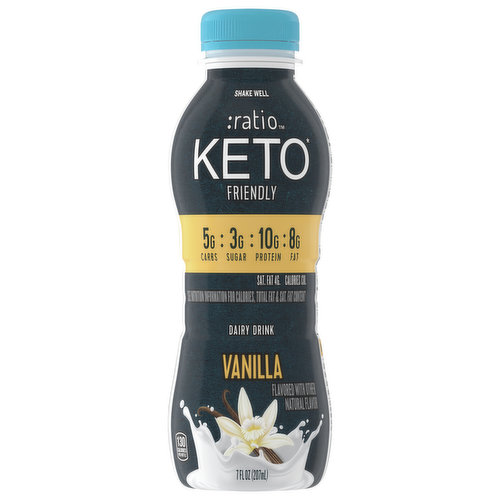 Ratio Dairy Drink, Keto Friendly, Vanilla