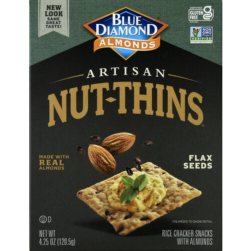 Nut-Thins Rice Cracker, Flax Seeds