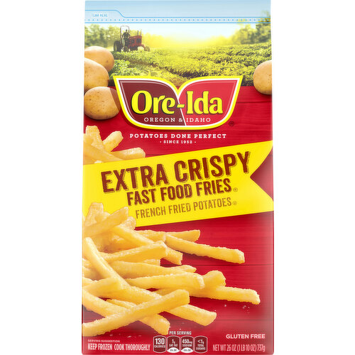 Ore Ida Extra Crispy Fast Food Fries French Fried Potatoes