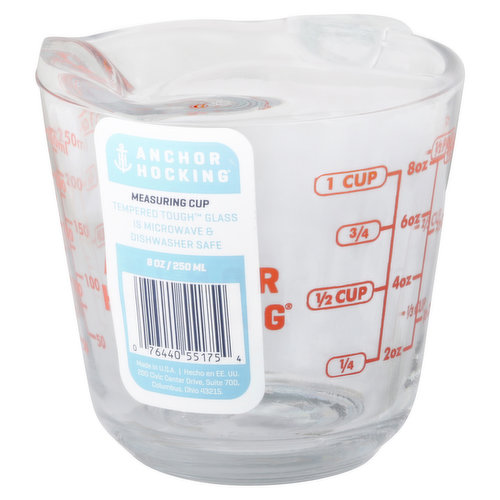 Anchor Hocking Glass Measuring Cup with Lid (8 oz.)