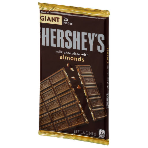 HERSHEY'S Milk Chocolate Giant Candy Bar, 7.56 oz