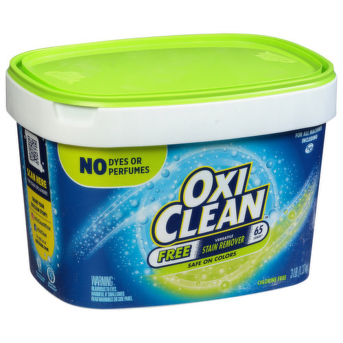 Oxi Clean Laundry Stain Remover, White Revive, 45 Loads - 48 oz tub